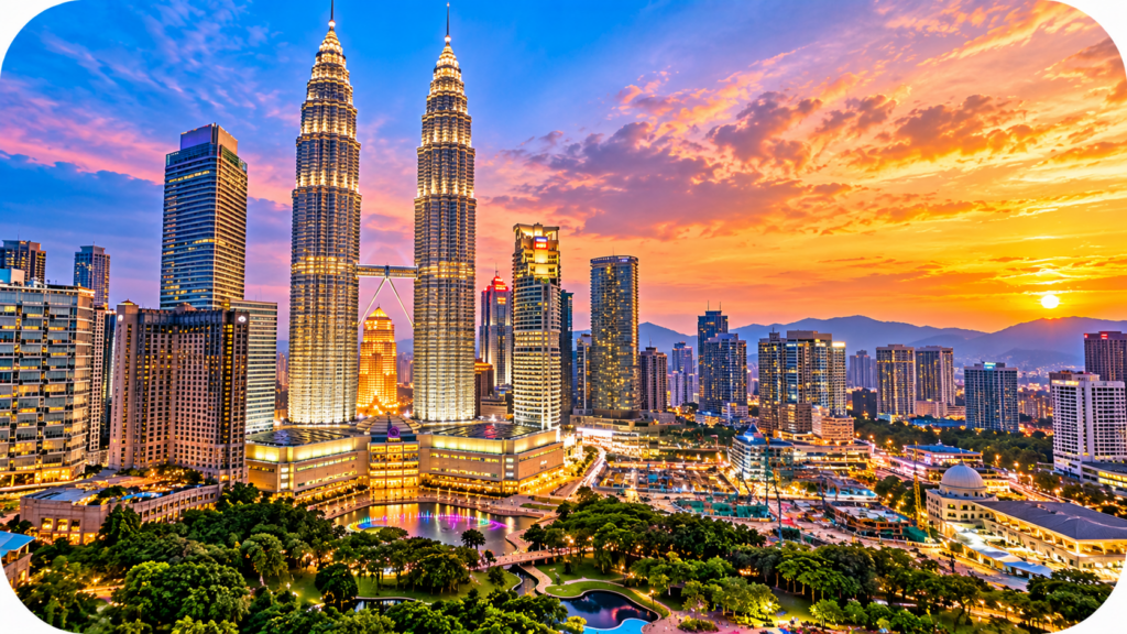 Kuala Lumpur Skyline at Sunset